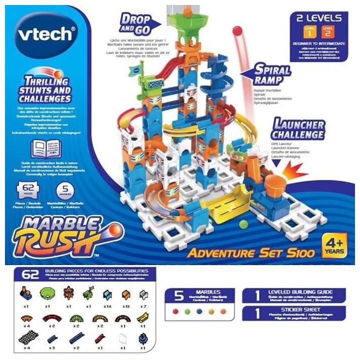 VTECH - Marble Rush Circuit a Billes - Adventure Set S100