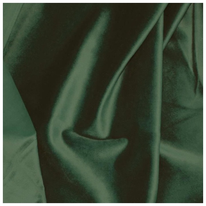 Rideau velours 100% Polyester - Vert foncé - 140x250 cm