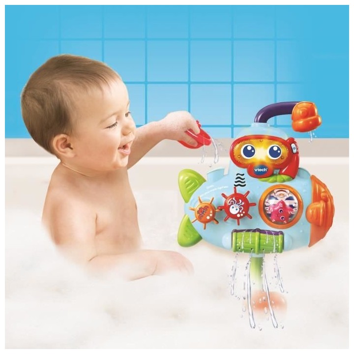 VTECH BABY - Jouet de Bain - Zinzin, Mon Sous-Marin Rigol'eau