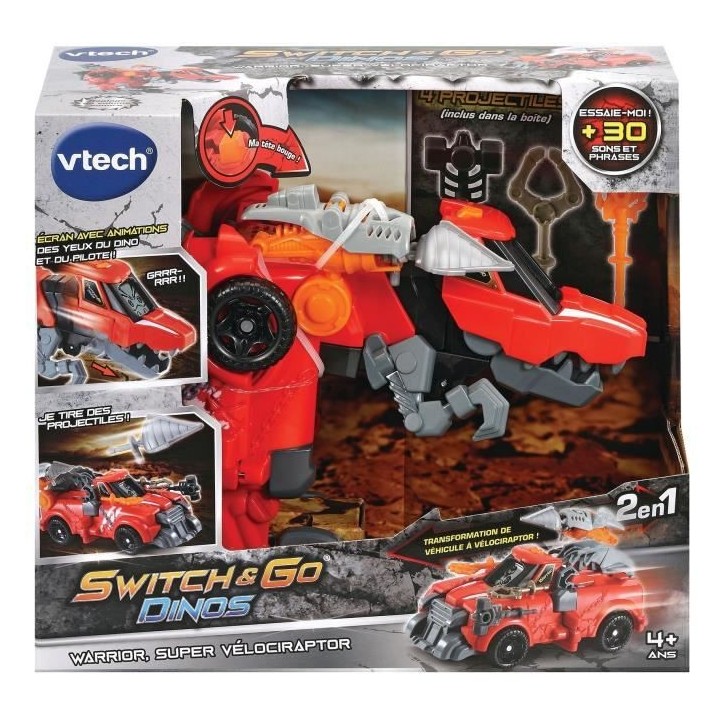 VTECH - Switch & Go Dinos - Warrior, Super Vélociraptor
