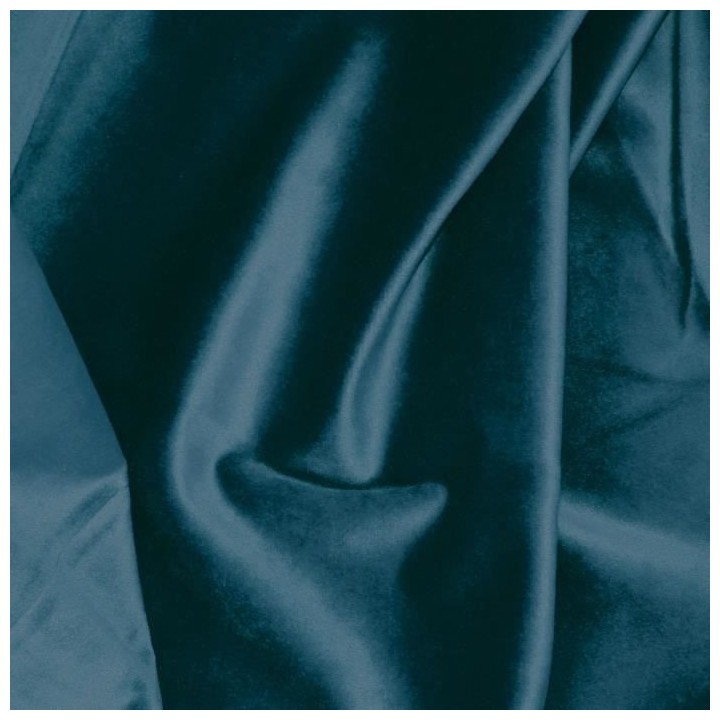 Rideau velours 100% Polyester - Bleu intense - 140x250 cm