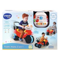 VTECH BABY - Trotteur Porteur Moto 3 en 1