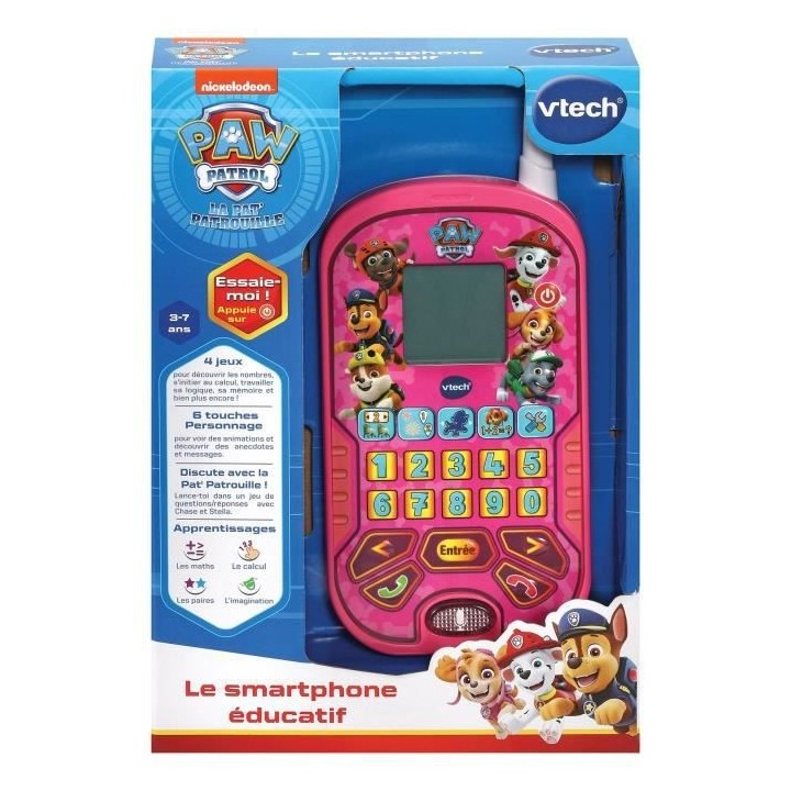 VTECH - PAT PATROUILLE - Le Smartphone Éducatif - Rose