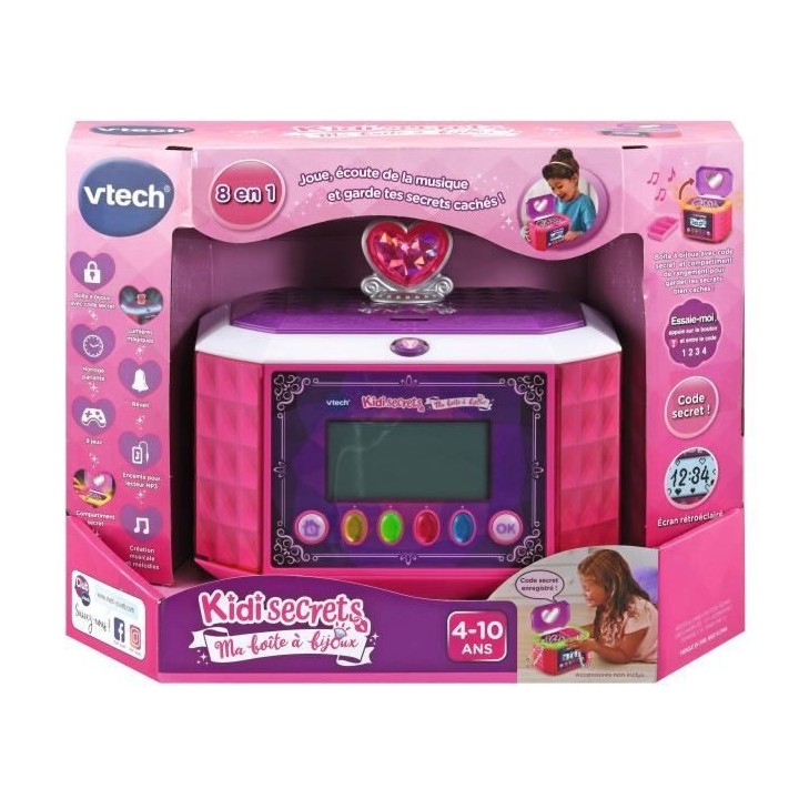 VTECH - Kidisecrets - Ma Boîte a Bijoux Rose