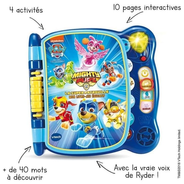 VTECH - PAT PATROUILLE - Mon Livre-Jeu Educatif