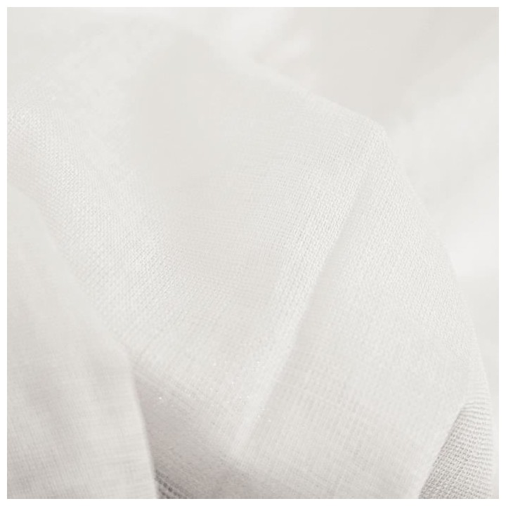 Voilage 100% coton - Blanc - 105x250 cm