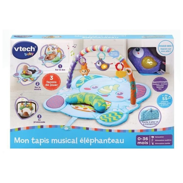 VTECH BABY - Mon Tapis Musical Eléphanteau