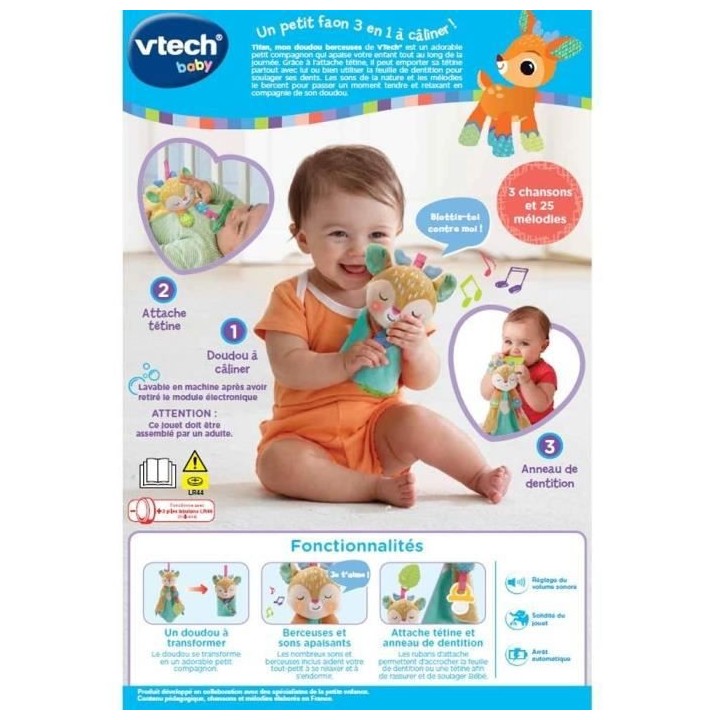 VTECH BABY - Tifan, mon Doudou Berceuses