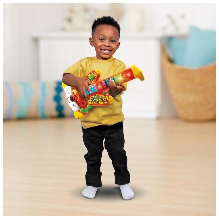 VTECH BABY - Jungle Rock - Guitare Electrique Tigre - Jouet Musical En