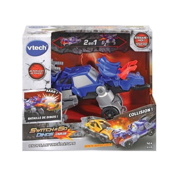 VTECH - Switch & Go Dinos Crash - Kaops, Le Tricératops