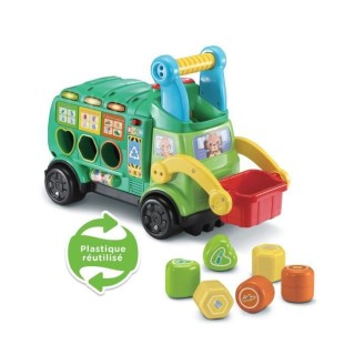 VTECH BABY - Porteur Maxi Camion Poubelle Recyclo'Formes