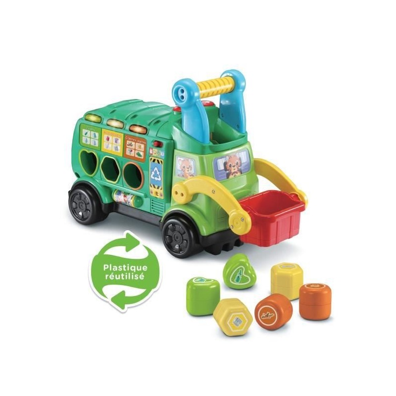 VTECH BABY - Porteur Maxi Camion Poubelle Recyclo'Formes