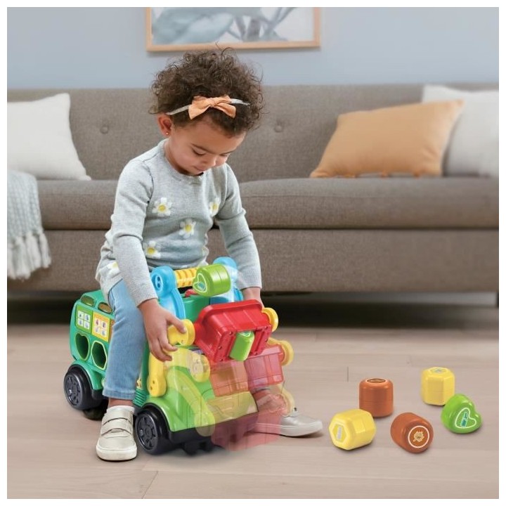 VTECH BABY - Porteur Maxi Camion Poubelle Recyclo'Formes
