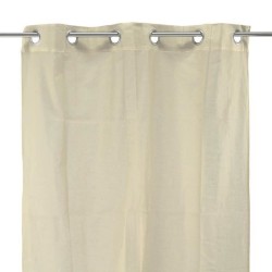 Voilage 100% coton - Beige clair - 105x250 cm