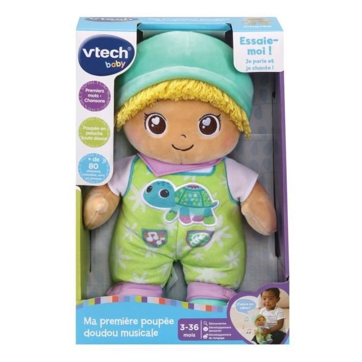 VTECH BABY - Ma Premiere Poupée Doudou Musicale Charlie