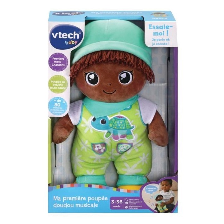 VTECH BABY - Ma Premiere Poupée Doudou Musicale Sacha