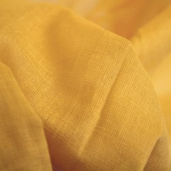 Voilage 100% coton - Jaune - 105x250 cm