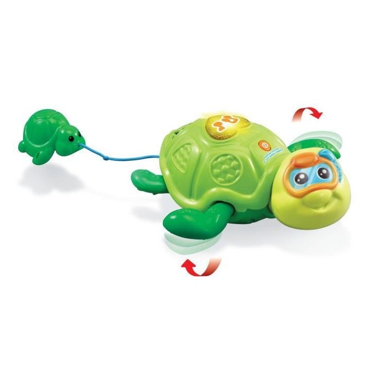 VTECH BABY - Jouet de Bain - Maman Tortue et son Bébé Nageur