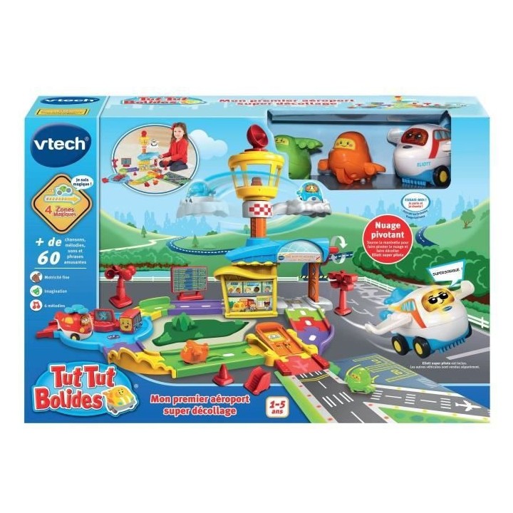 VTECH - Tut Tut Bolides - Mon Premier Aéroport Super Décollage (+ El