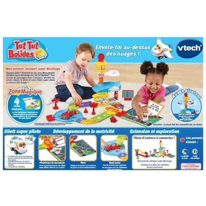 VTECH - Tut Tut Bolides - Mon Premier Aéroport Super Décollage (+ El