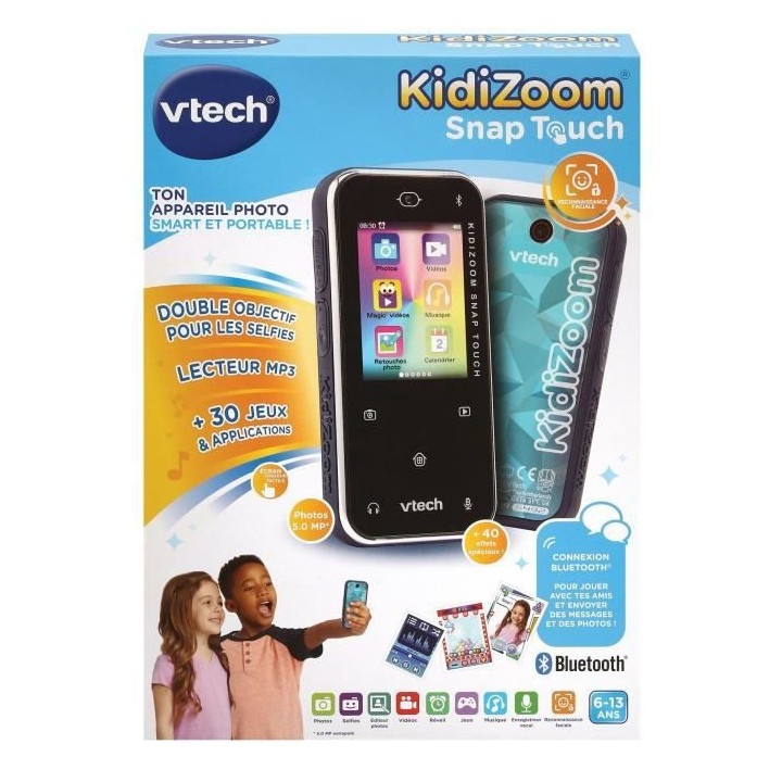 VTECH - Kidizoom Snap Touch Bleu - Appareil Photo Enfant
