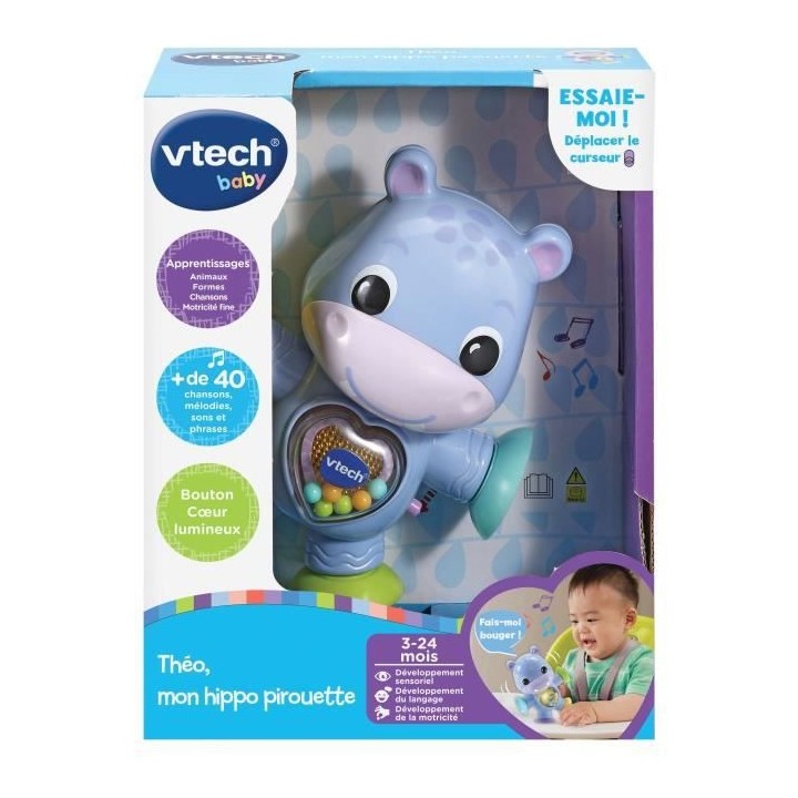 VTECH BABY - Théo, Mon Hippo Pirouette