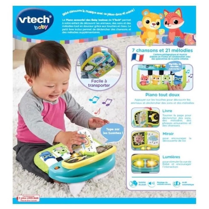 VTECH BABY - Piano Sensoriel des Baby Loulous