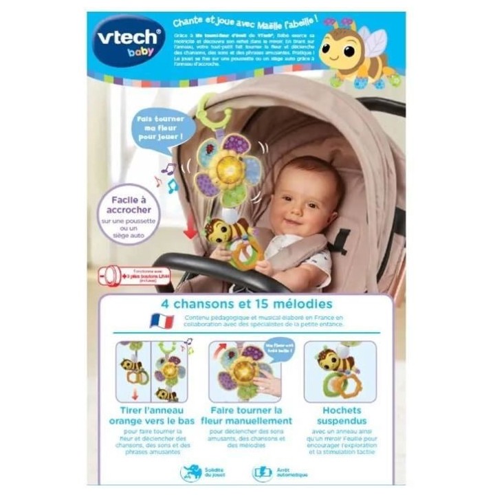 VTECH BABY - Ma Tourni Fleur d'Eveil