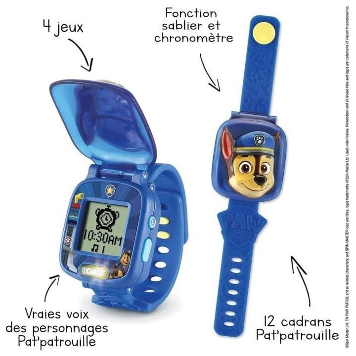 VTECH - PAT PATROUILLE - La Montre-Jeu Interactive de Chase