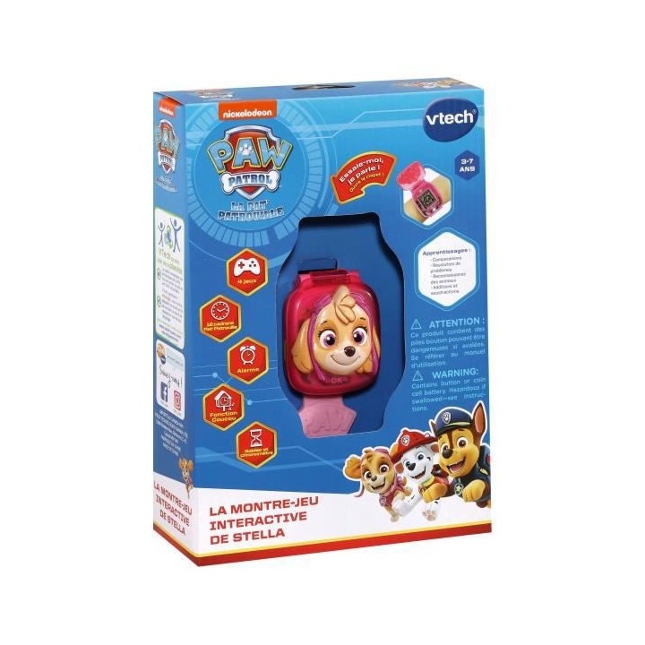 VTECH - PAT PATROUILLE - La Montre-Jeu Interactive de Stella