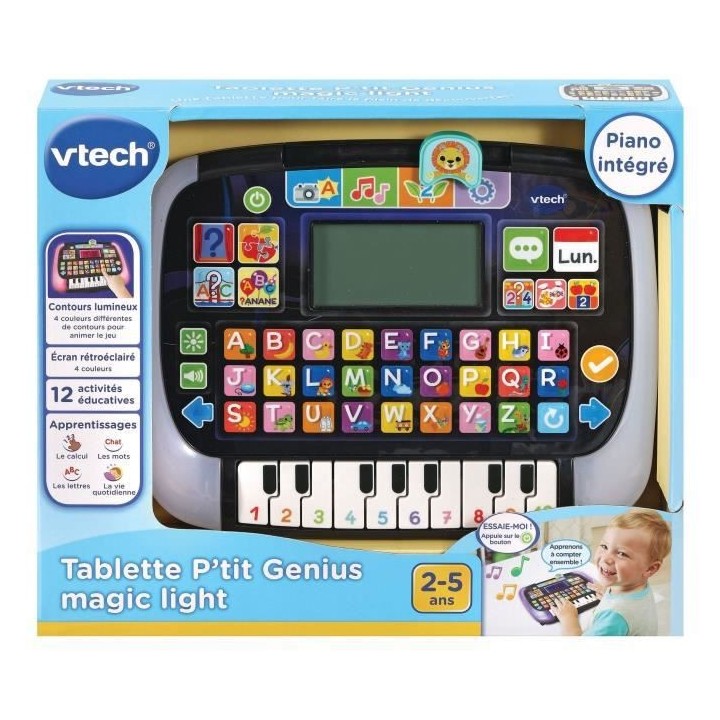 VTECH - Tablette P'tit Genius Magic Light
