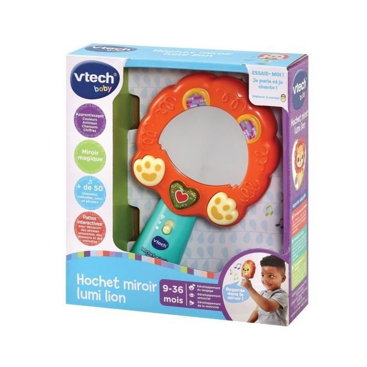 VTECH BABY - Hochet Miroir Lumi Lion