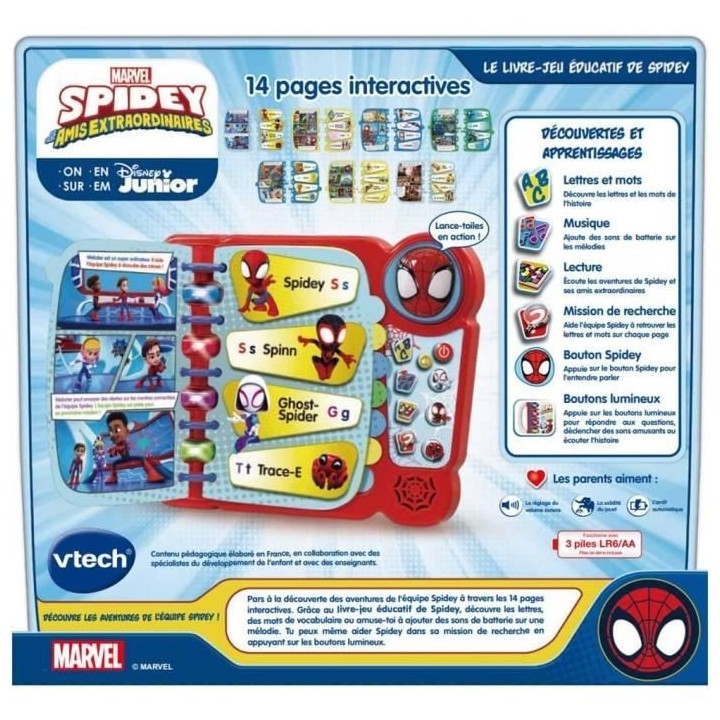 VTECH - SPIDEY - Mon Livre-Jeu Educatif