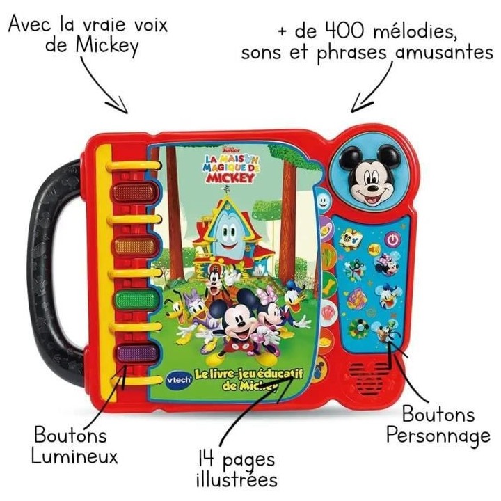 VTECH - MICKEY - Mon Livre-Jeu Educatif