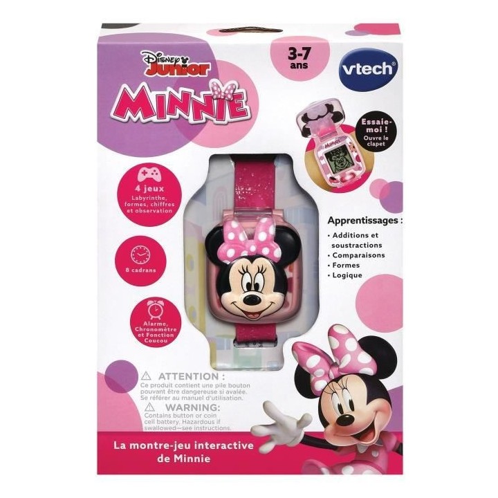 VTECH - MINNIE - La Montre-Jeu Interactive de Minnie