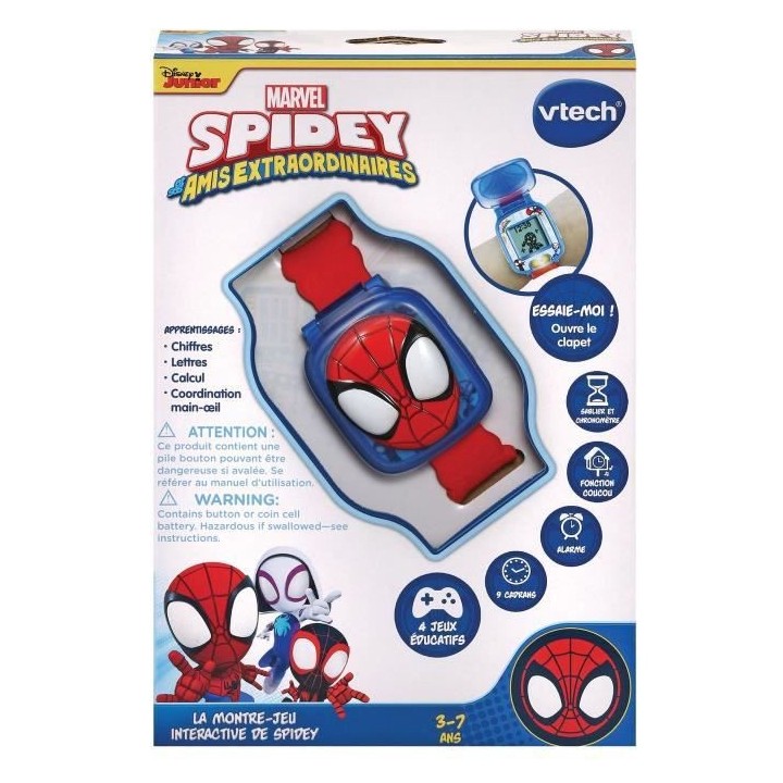 VTECH - SPIDEY - La Montre-Jeu Interactive de Spidey