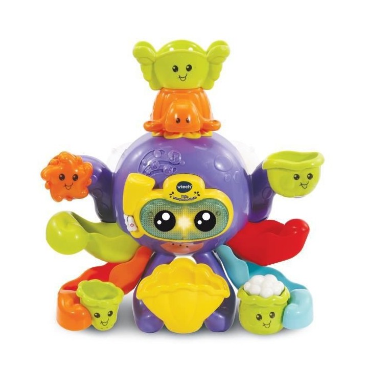 VTECH BABY - Jouet de Bain - Polo, Mon Poulpe Rigolo