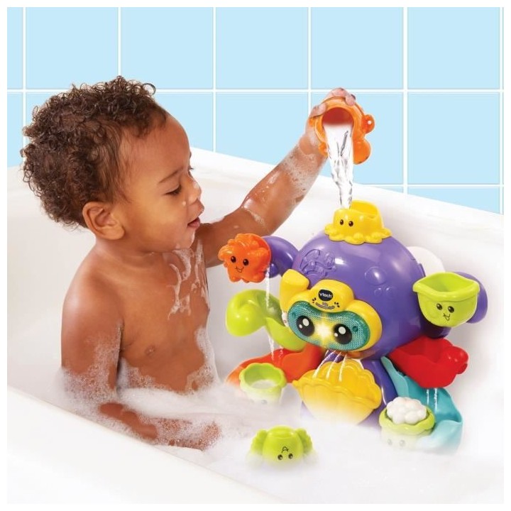 VTECH BABY - Jouet de Bain - Polo, Mon Poulpe Rigolo