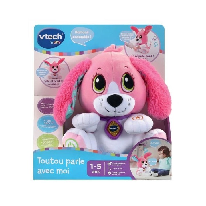 VTECH BABY - Toutou parle avec moi - Rose