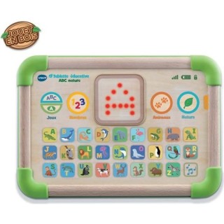 VTECH - Tablette Éducative ABC Nature - Jouet Bois FSC