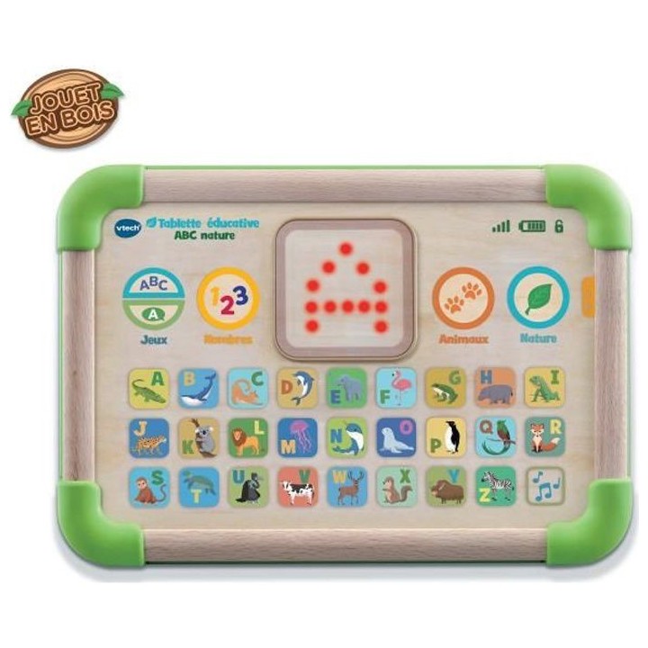 VTECH - Tablette Éducative ABC Nature - Jouet Bois FSC
