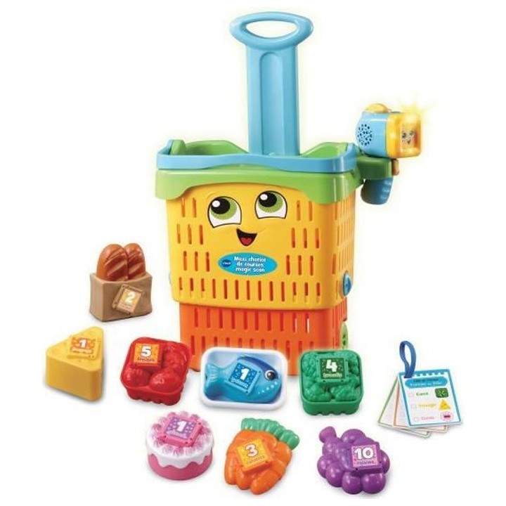 VTECH - 1,2,3 Imite-Moi - Maxi Chariot de Courses Magic'Scan - Jouet d