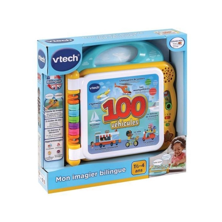 VTECH - Mon Imagier Bilingue - 100 Véhicules