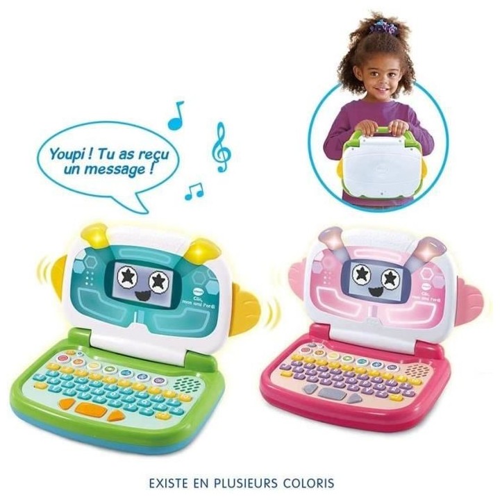 VTECH - Clic, mon Ami l'Ordi - Vert - Ordinateur Éducatif Enfant