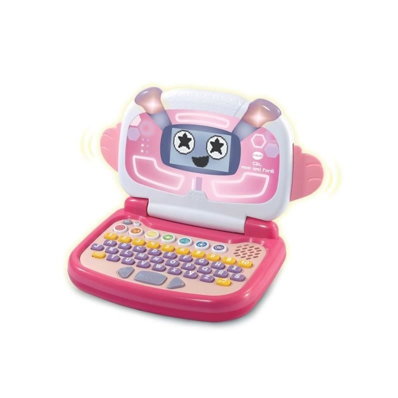 VTECH - Clic, mon Ami l'Ordi - Rose - Ordinateur Éducatif Enfant