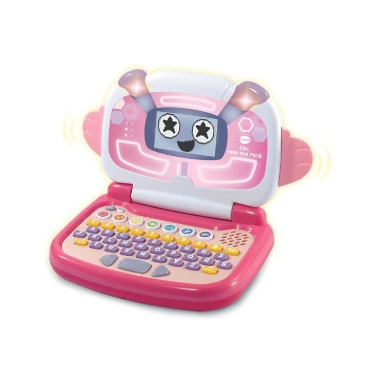 VTECH - Clic, mon Ami l'Ordi - Rose - Ordinateur Éducatif Enfant