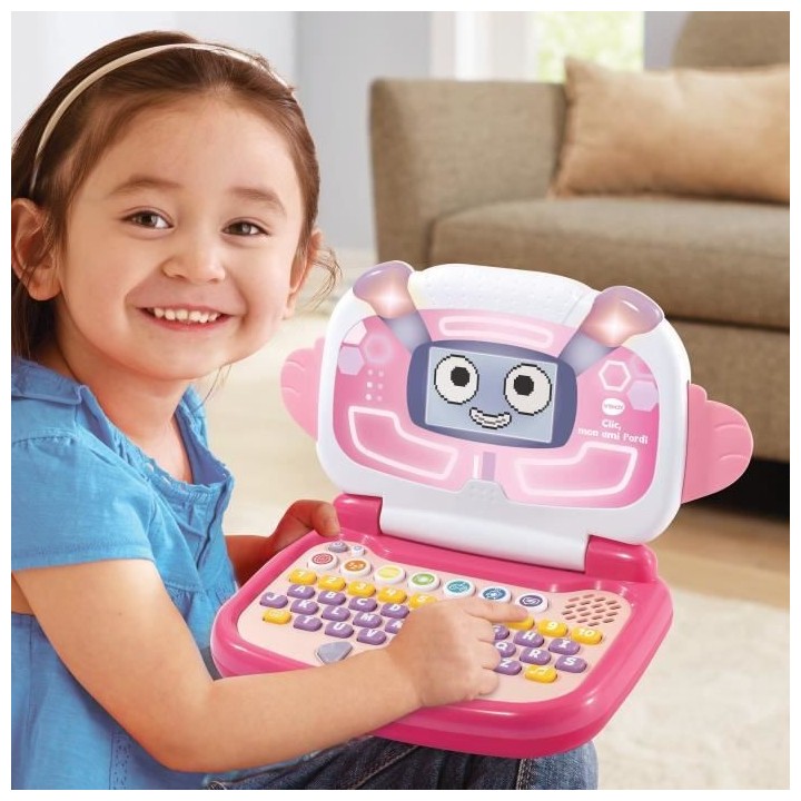 VTECH - Clic, mon Ami l'Ordi - Rose - Ordinateur Éducatif Enfant