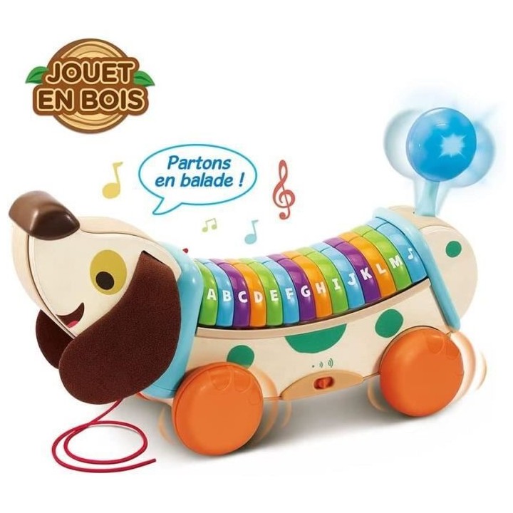 VTECH BABY - Mon Chien ABC Interactif (Jouet Bois FSC)