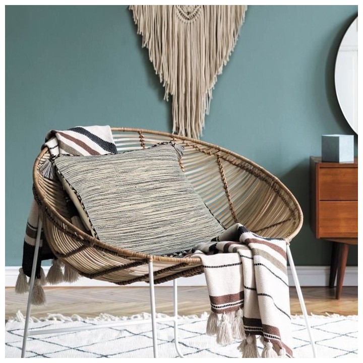 Coussin Sahara - 45 x 45 cm - Blanc