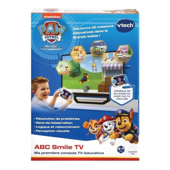 VTECH - PAT PATROUILLE - ABC Smile TV - Ma Premiere Console TV Éducat